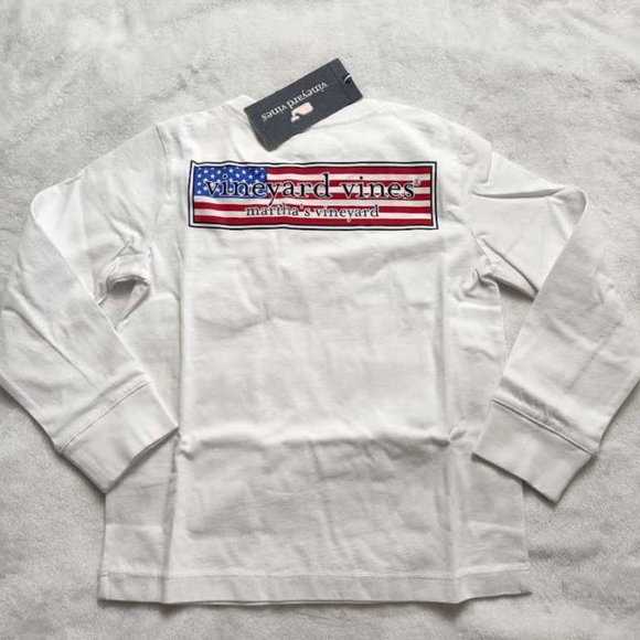 Vineyard Vines Other - Boys 3T 4T S Vineyard Vines USA flag patriotic 4th of July longsleeve tee shirt
